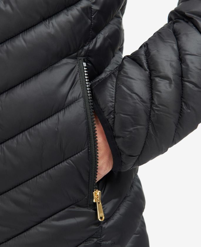 Barbour sievietes cosford stepēta jaka P8J88A1487 apģērbs klasisks melns