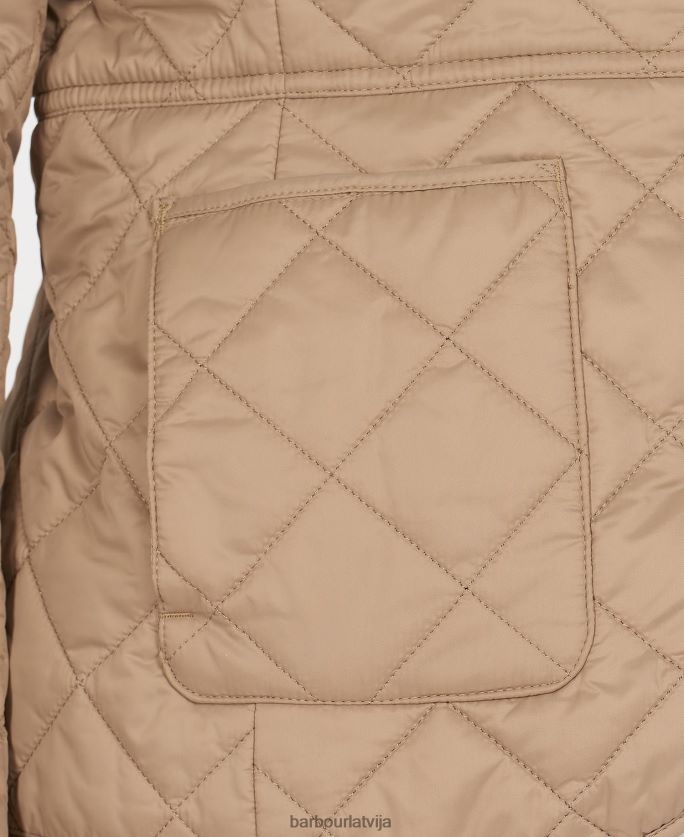 Barbour sievietes deveron stepēta jaka P8J88A1403 apģērbs zila migla/navy