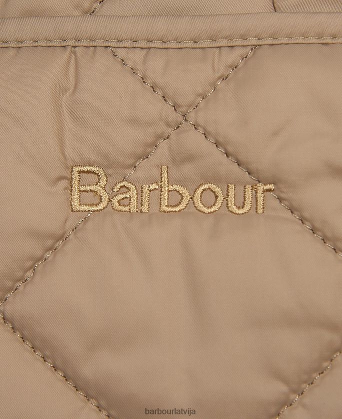 Barbour sievietes deveron stepēta jaka P8J88A1403 apģērbs zila migla/navy