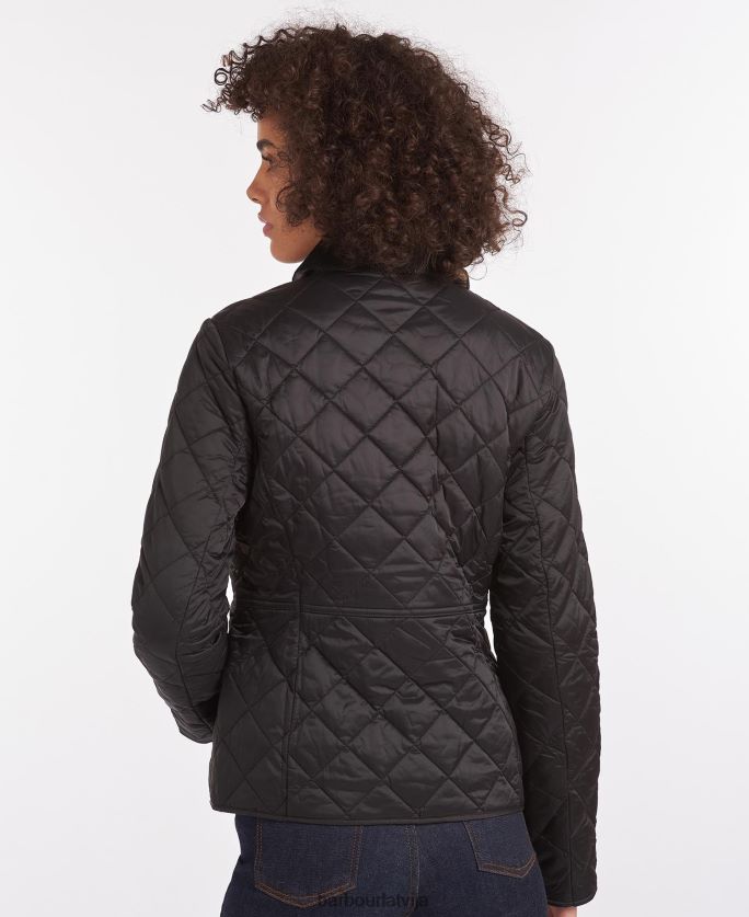 Barbour sievietes deveron stepēta jaka P8J88A1417 apģērbs vindsors/bāli rozā