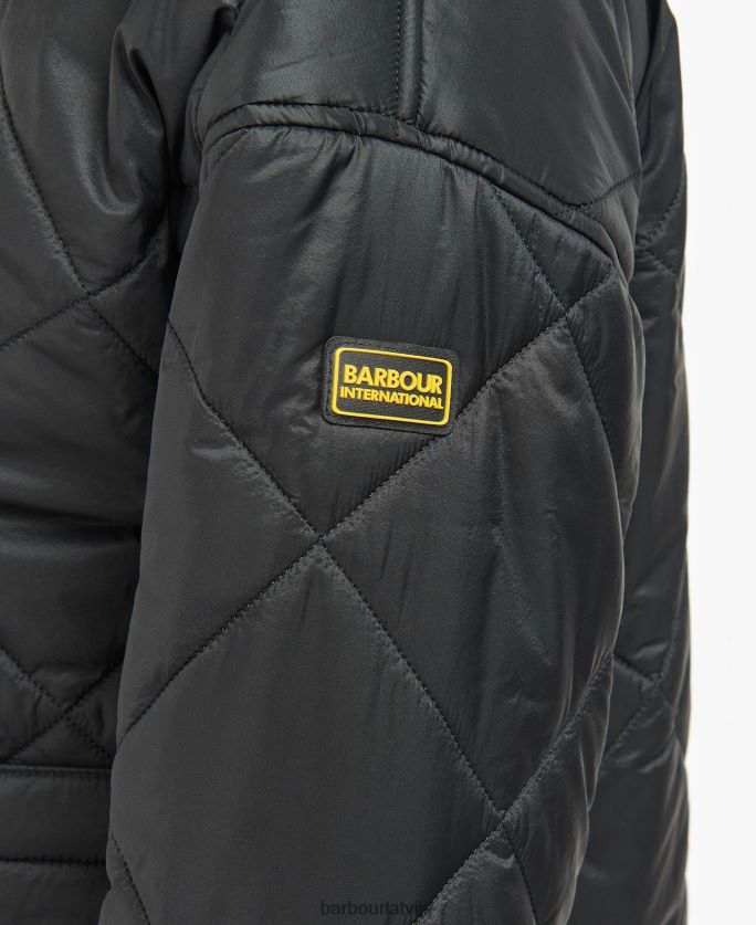 Barbour sievietes falkenberg stepēta jaka P8J88A1452 apģērbs pusnakts zaļš/pusnakts zaļš čeks