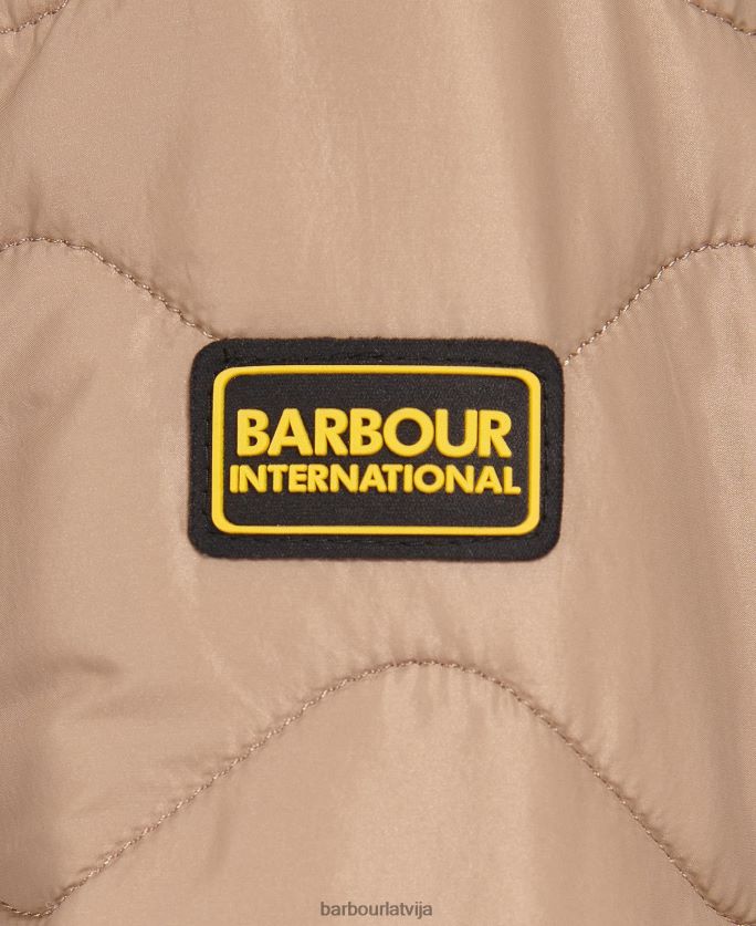 Barbour sievietes fenway apgriežama stepēta jaka P8J88A1458 apģērbs portobello/cayenne/bellini