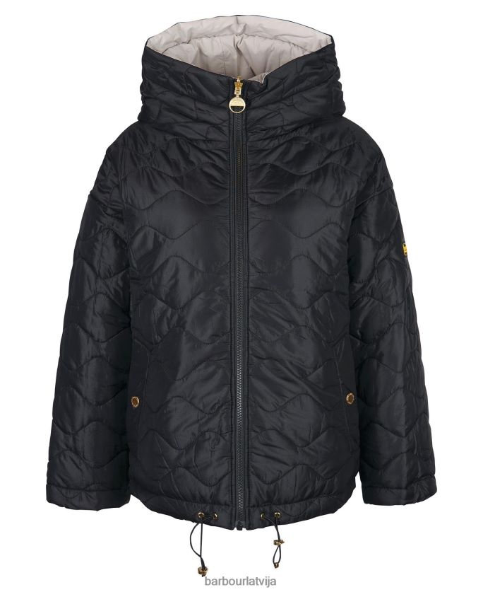 Barbour sievietes fenway apgriežama stepēta jaka P8J88A1484 apģērbs portobello/cayenne/bellini