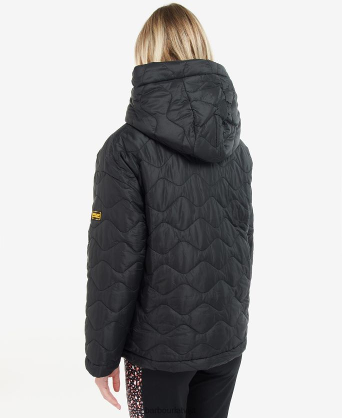 Barbour sievietes fenway apgriežama stepēta jaka P8J88A1484 apģērbs portobello/cayenne/bellini