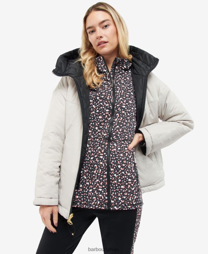 Barbour sievietes fenway apgriežama stepēta jaka P8J88A1484 apģērbs portobello/cayenne/bellini