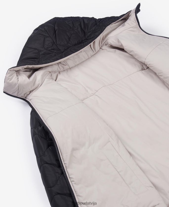 Barbour sievietes fenway apgriežama stepēta jaka P8J88A1484 apģērbs portobello/cayenne/bellini