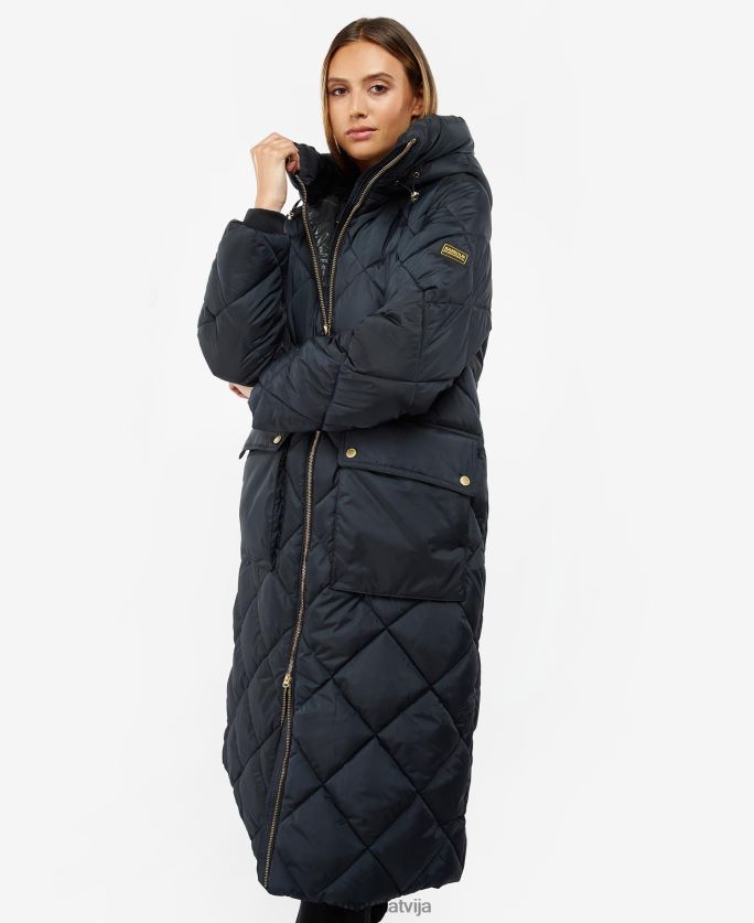 Barbour sievietes gotland stepēta jaka P8J88A1440 apģērbs klasisks melns