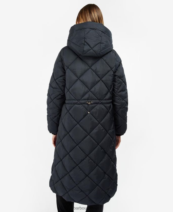 Barbour sievietes gotland stepēta jaka P8J88A1440 apģērbs klasisks melns