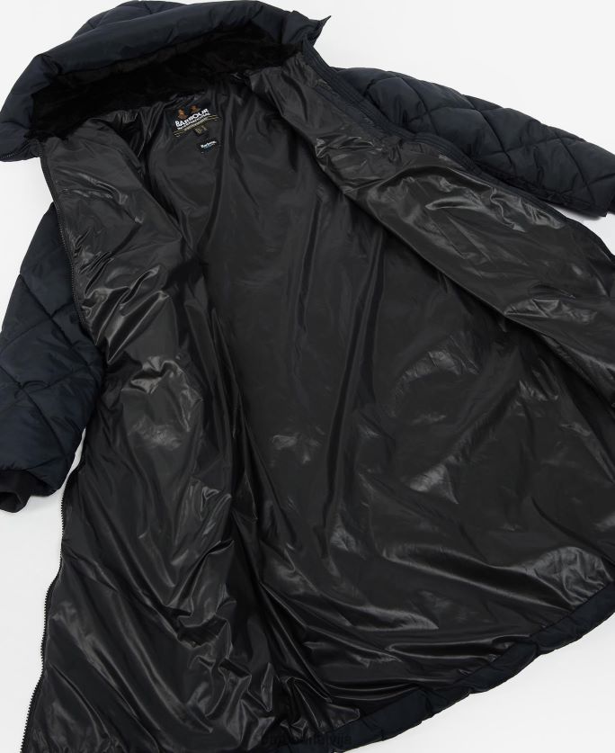 Barbour sievietes gotland stepēta jaka P8J88A1440 apģērbs klasisks melns