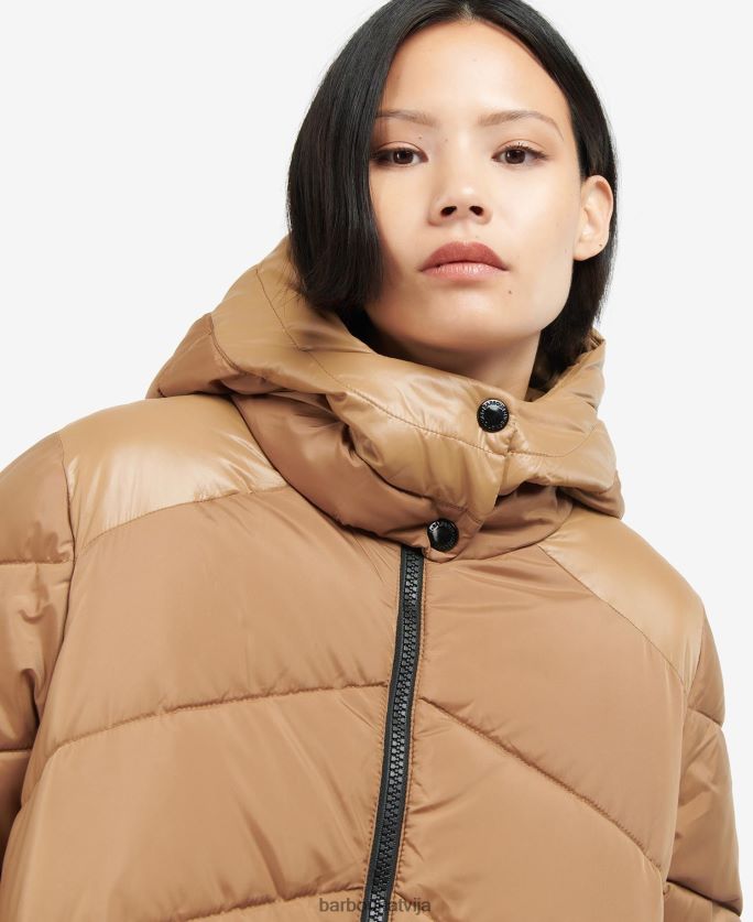 Barbour sievietes homerun stepēta jaka P8J88A1522 apģērbs sadedzināta plēne