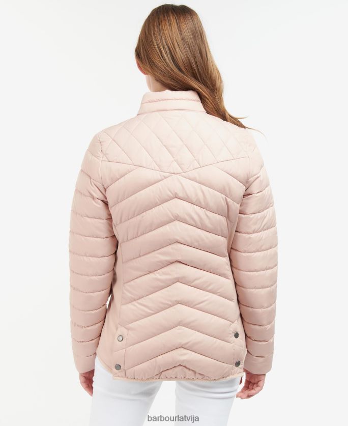 Barbour sievietes izstiepta kavalērija stepēta jaka P8J88A1437 apģērbs olīvu/olīvu merģelis