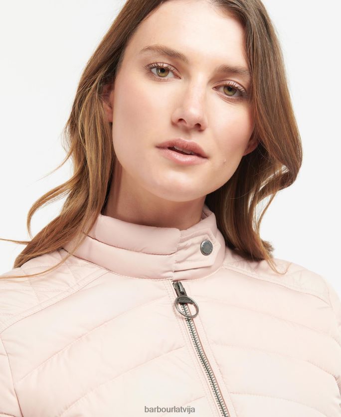 Barbour sievietes izstiepta kavalērija stepēta jaka P8J88A1437 apģērbs olīvu/olīvu merģelis