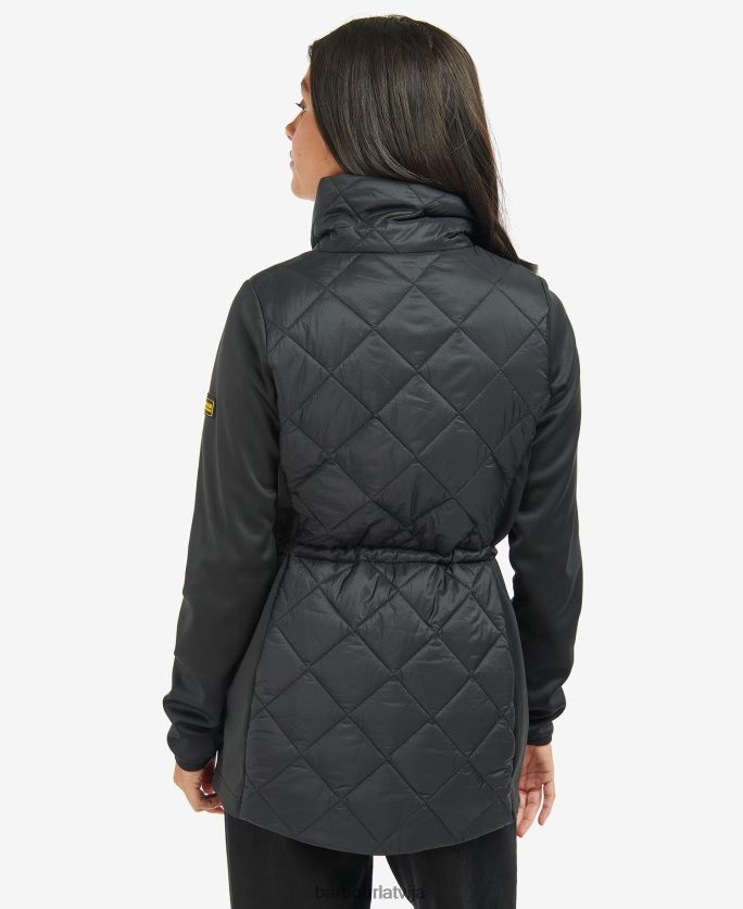 Barbour sievietes jensons stepēta jaka P8J88A1489 apģērbs pusnakts zaļš