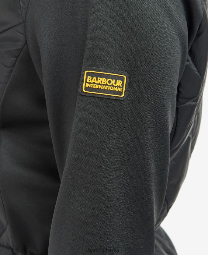 Barbour sievietes jensons stepēta jaka P8J88A1489 apģērbs pusnakts zaļš
