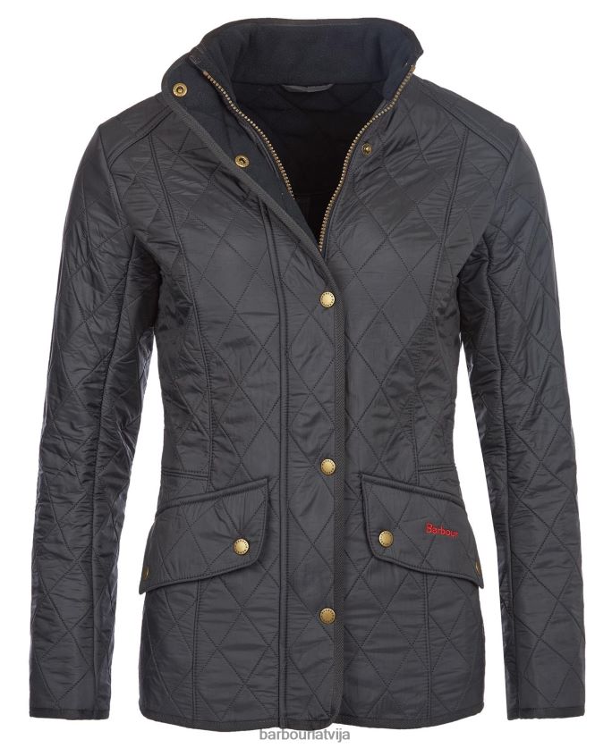 Barbour sievietes kavalērijas polarquilt jaka P8J88A1400 apģērbs melns