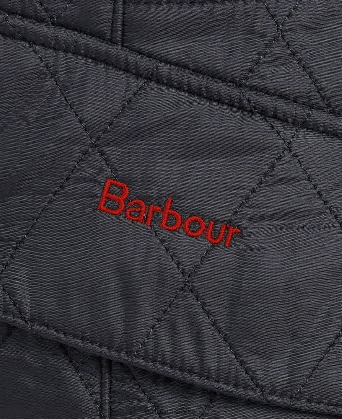 Barbour sievietes kavalērijas polarquilt jaka P8J88A1400 apģērbs melns