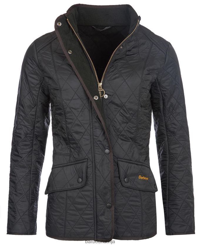 Barbour sievietes kavalērijas polarquilt jaka P8J88A1405 apģērbs melns