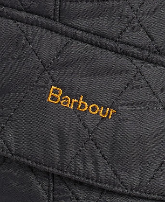 Barbour sievietes kavalērijas polarquilt jaka P8J88A1405 apģērbs melns