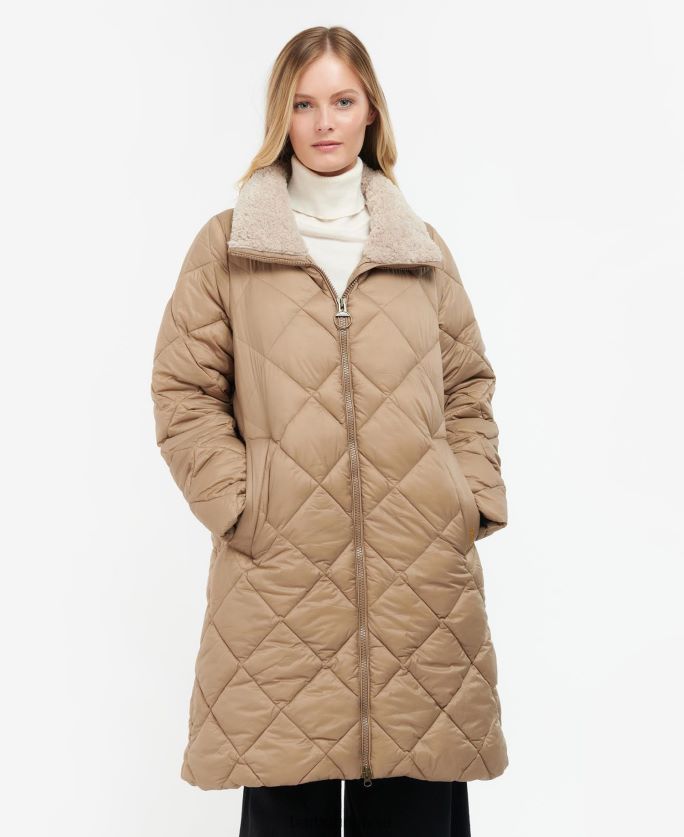 Barbour sievietes kilmory stepēta jaka P8J88A1513 apģērbs papardes lapa/klasiskais tartāns