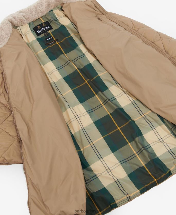 Barbour sievietes kilmory stepēta jaka P8J88A1513 apģērbs papardes lapa/klasiskais tartāns