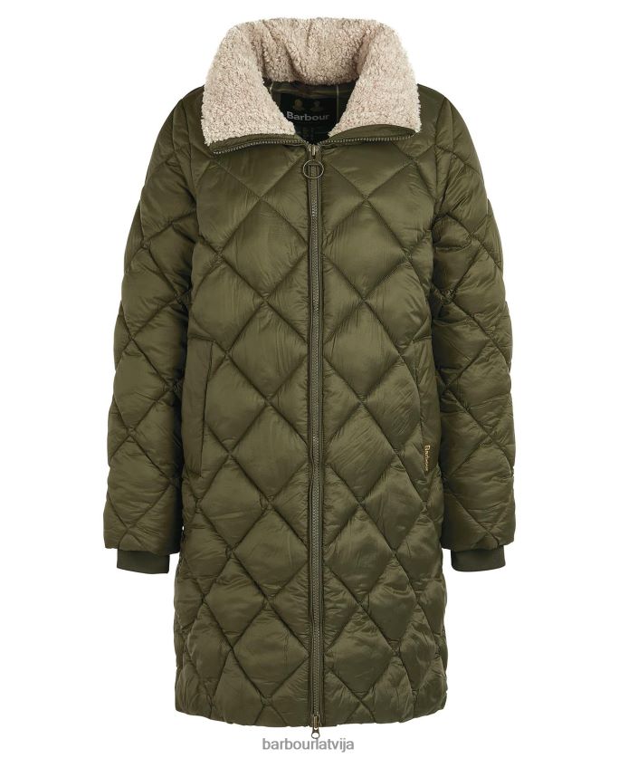 Barbour sievietes kilmory stepēta jaka P8J88A1514 apģērbs papardes lapa/klasiskais tartāns