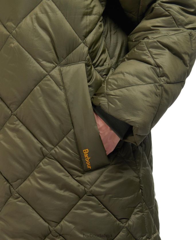 Barbour sievietes kilmory stepēta jaka P8J88A1514 apģērbs papardes lapa/klasiskais tartāns