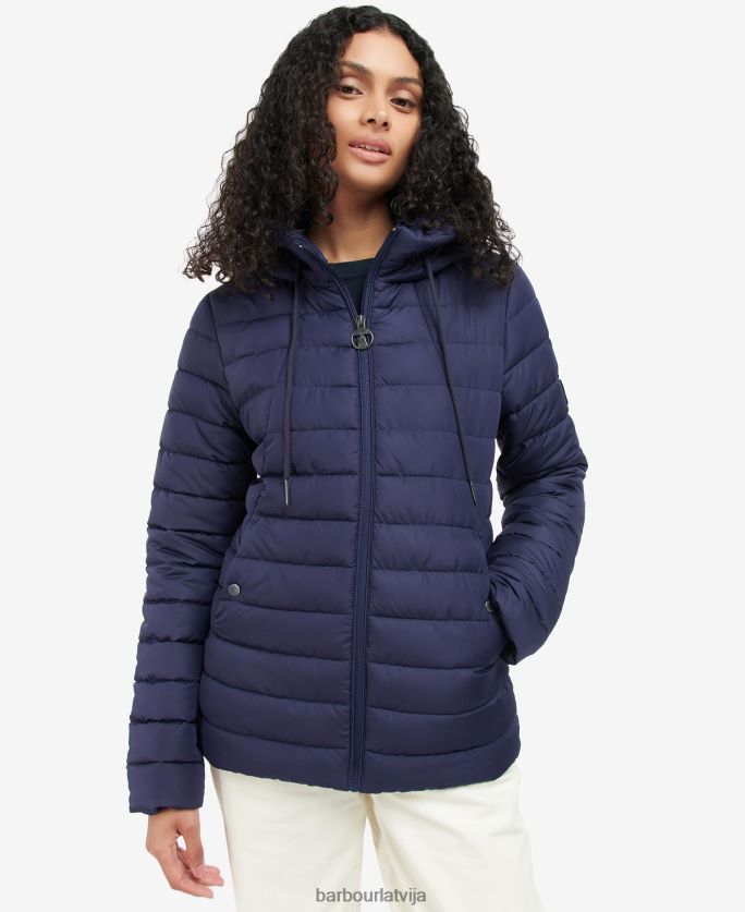 Barbour sievietes koralīna stepēta jaka P8J88A1423 apģērbs rozā perforators