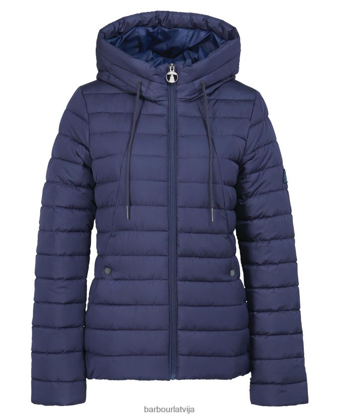 Barbour sievietes koralīna stepēta jaka P8J88A1423 apģērbs rozā perforators