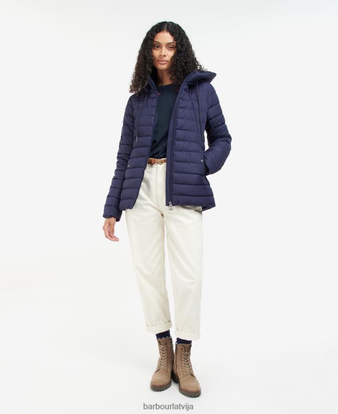 Barbour sievietes koralīna stepēta jaka P8J88A1423 apģērbs rozā perforators