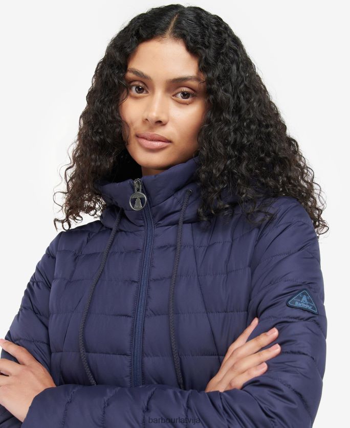 Barbour sievietes koralīna stepēta jaka P8J88A1423 apģērbs rozā perforators