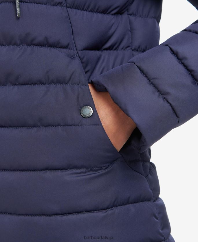 Barbour sievietes koralīna stepēta jaka P8J88A1423 apģērbs rozā perforators