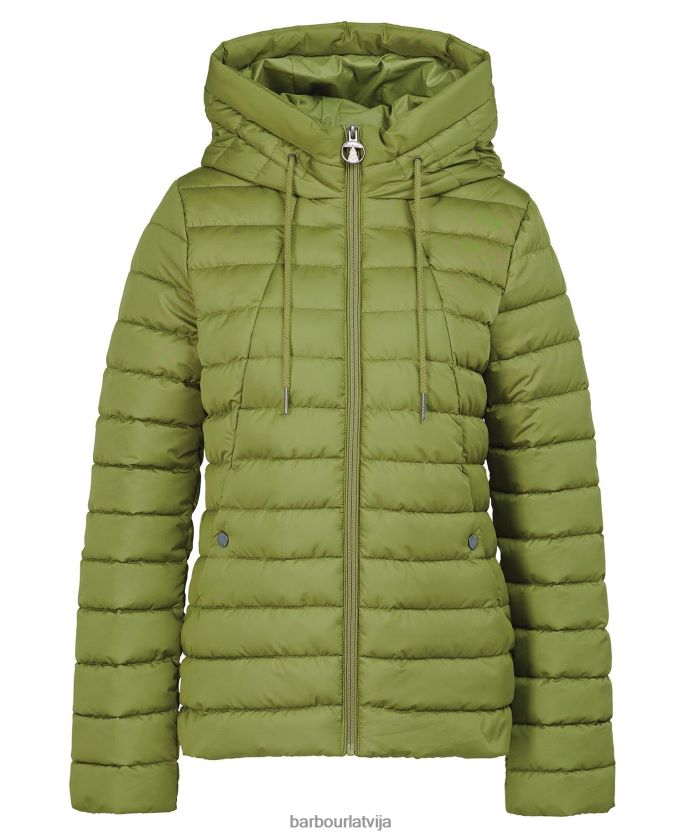 Barbour sievietes koralīna stepēta jaka P8J88A1467 apģērbs rozā perforators