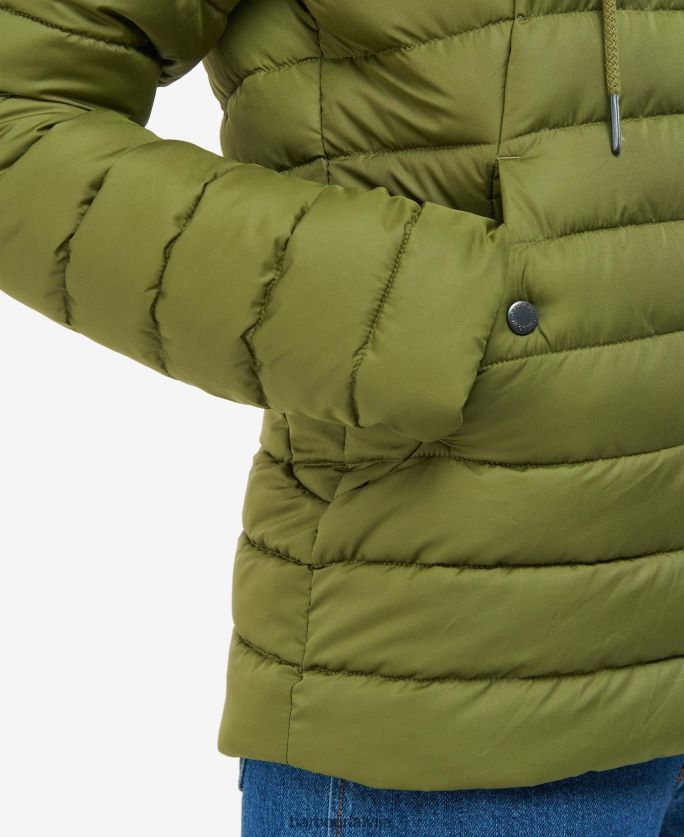 Barbour sievietes koralīna stepēta jaka P8J88A1467 apģērbs rozā perforators