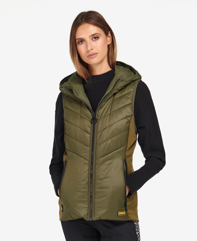 Barbour sievietes lando stepēta žakete P8J88A1464 apģērbs klasisks melns