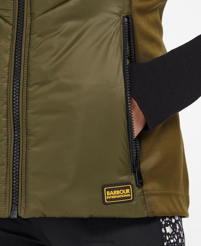 Barbour sievietes lando stepēta žakete P8J88A1464 apģērbs klasisks melns