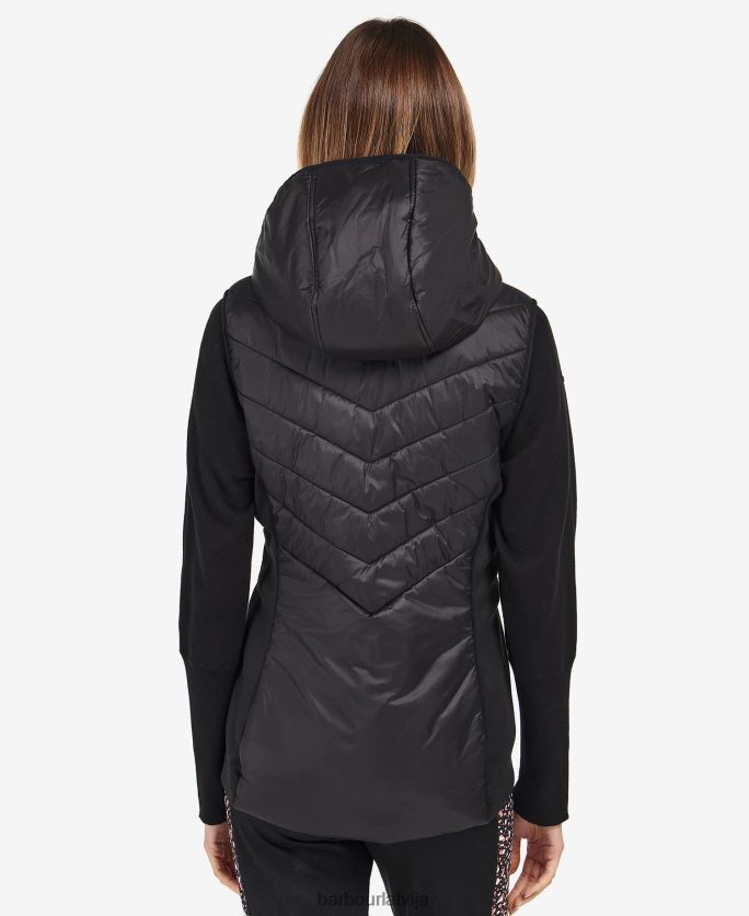 Barbour sievietes lando stepēta žakete P8J88A1477 apģērbs klasisks melns