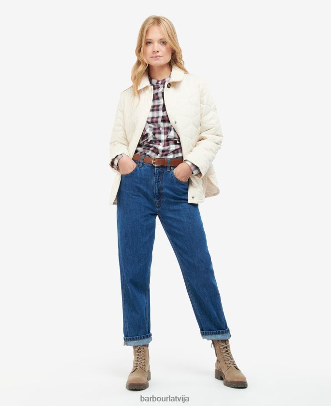 Barbour sievietes leilāni stepēta jaka P8J88A1410 apģērbs mūžīgā tinte