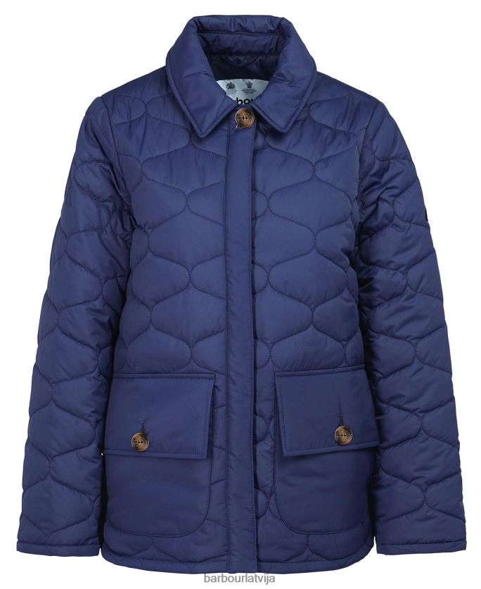Barbour sievietes leilāni stepēta jaka P8J88A1498 apģērbs mūžīgā tinte