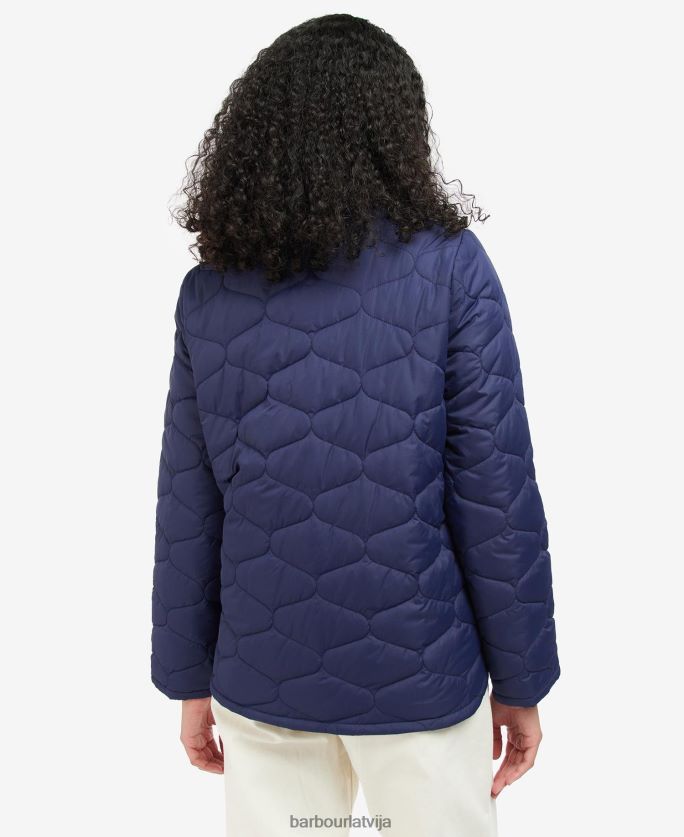 Barbour sievietes leilāni stepēta jaka P8J88A1498 apģērbs mūžīgā tinte