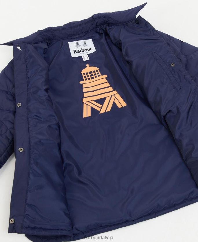 Barbour sievietes leilāni stepēta jaka P8J88A1498 apģērbs mūžīgā tinte
