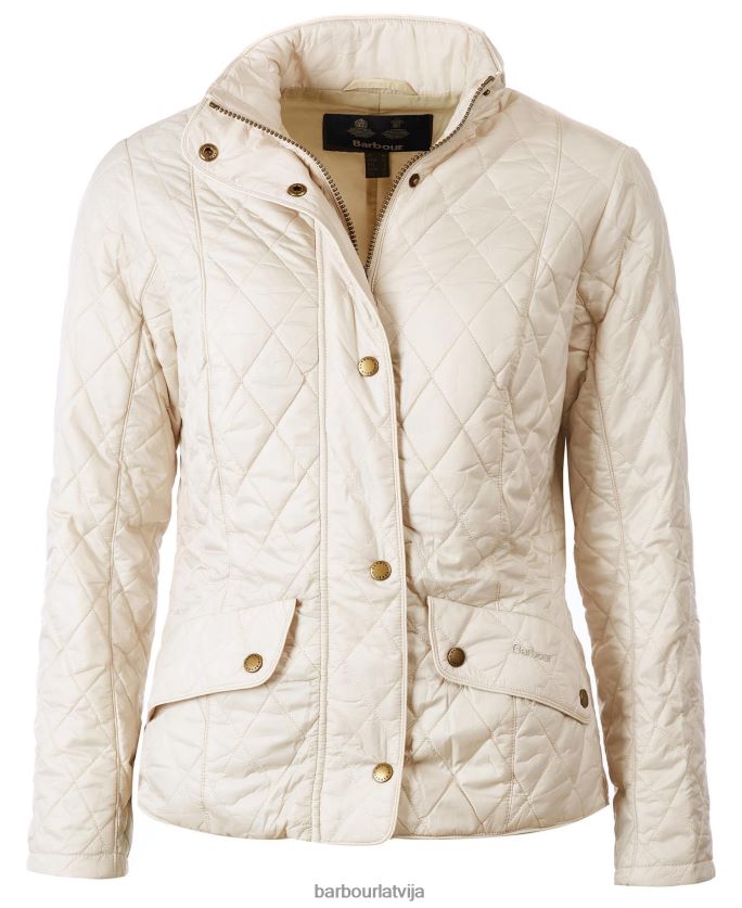 Barbour sievietes muša svara kavalērijas stepēta jaka P8J88A1501 apģērbs melns akmens
