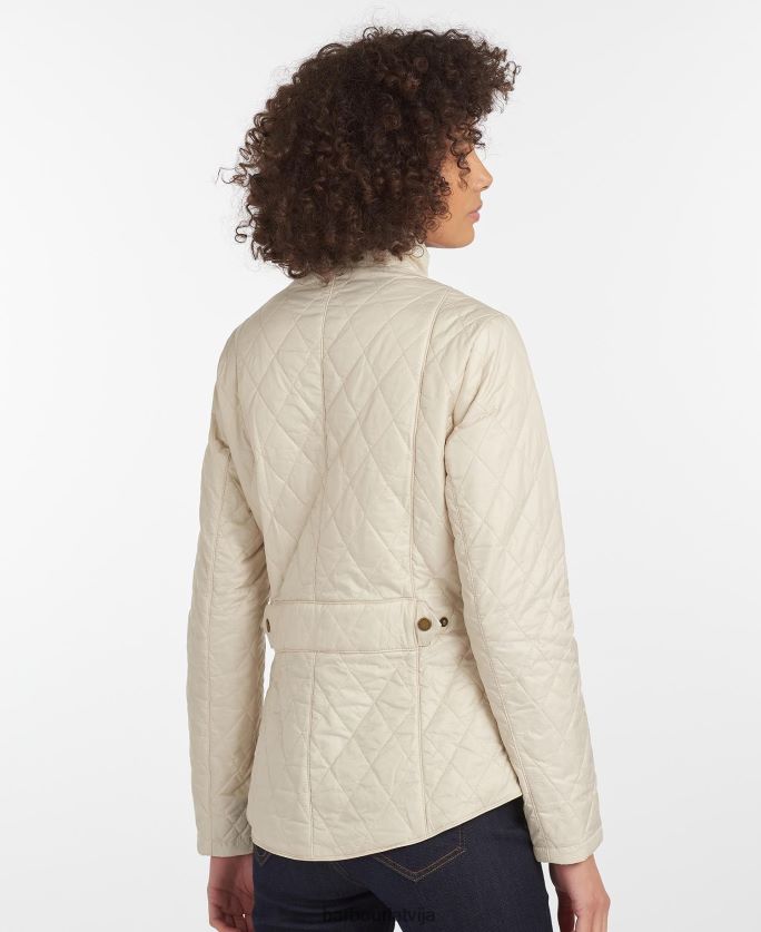 Barbour sievietes muša svara kavalērijas stepēta jaka P8J88A1501 apģērbs melns akmens