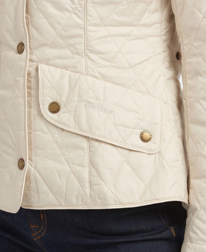 Barbour sievietes muša svara kavalērijas stepēta jaka P8J88A1501 apģērbs melns akmens