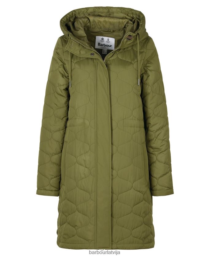 Barbour sievietes nahla stepēta jaka P8J88A1456 apģērbs olīvkoks