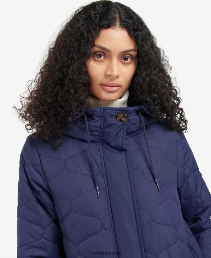 Barbour sievietes nahla stepēta jaka P8J88A1463 apģērbs olīvkoks
