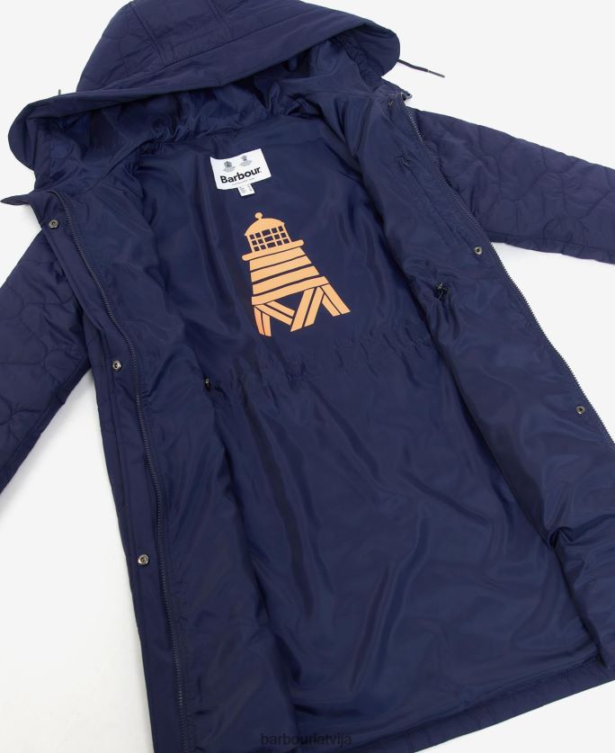 Barbour sievietes nahla stepēta jaka P8J88A1463 apģērbs olīvkoks