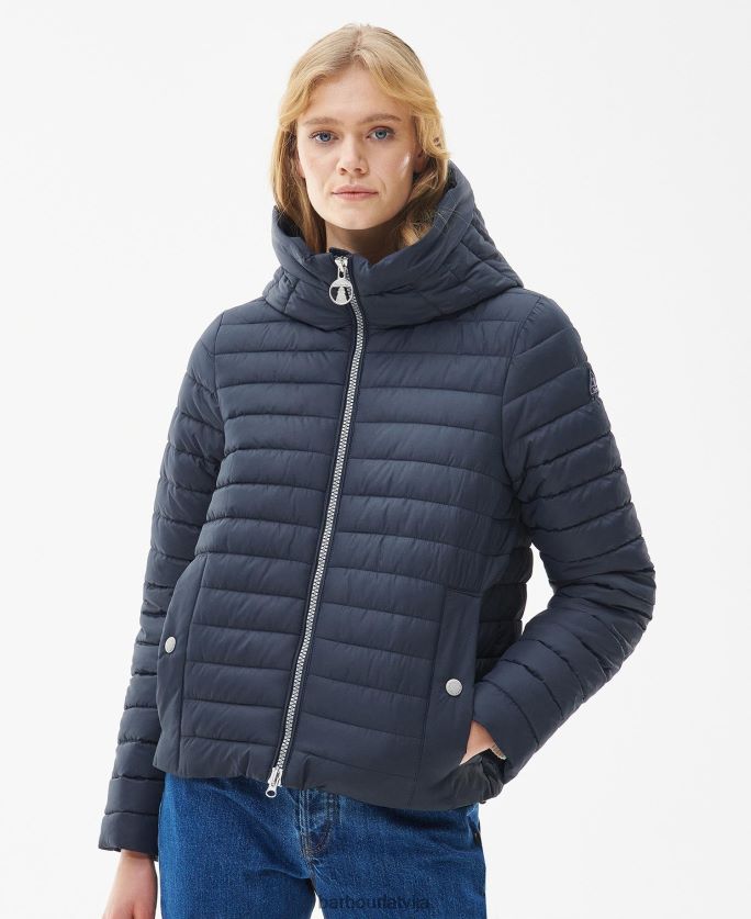 Barbour sievietes oxeye stepēta jaka P8J88A1453 apģērbs tumša flote