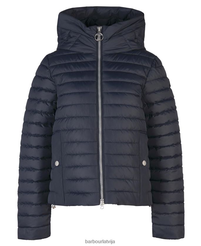 Barbour sievietes oxeye stepēta jaka P8J88A1453 apģērbs tumša flote