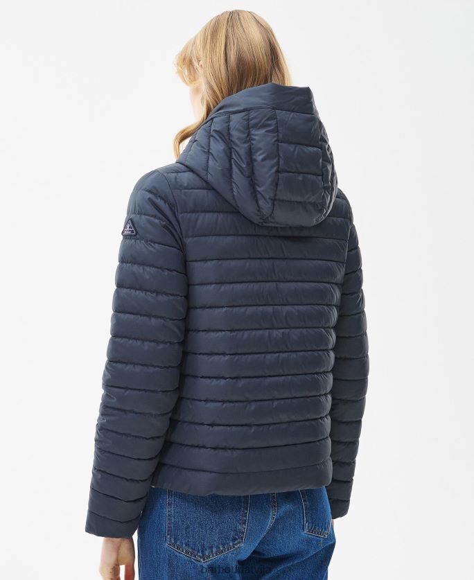 Barbour sievietes oxeye stepēta jaka P8J88A1453 apģērbs tumša flote
