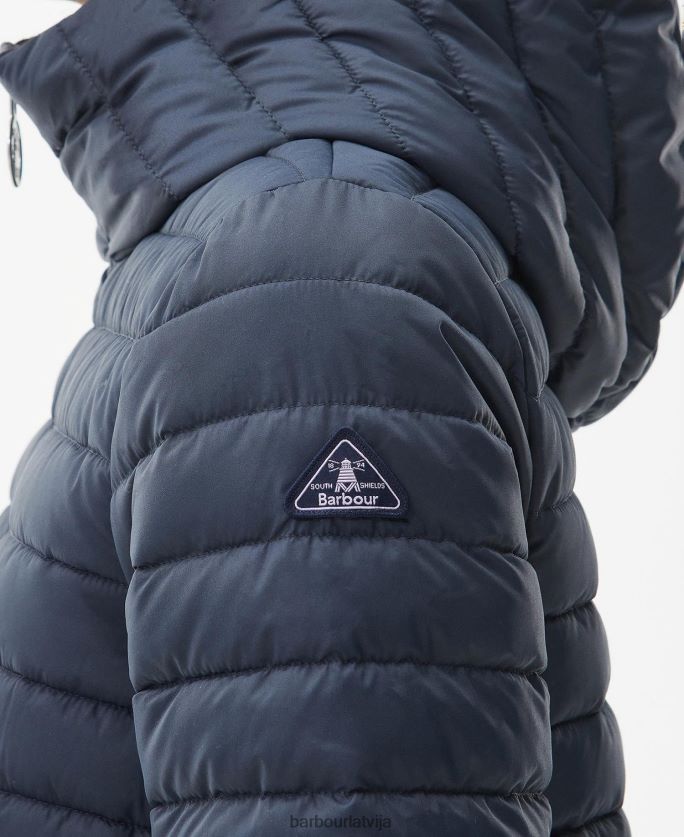 Barbour sievietes oxeye stepēta jaka P8J88A1453 apģērbs tumša flote